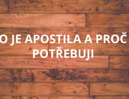 CO JE APOSTILA A PROČ JI POTŘEBUJI